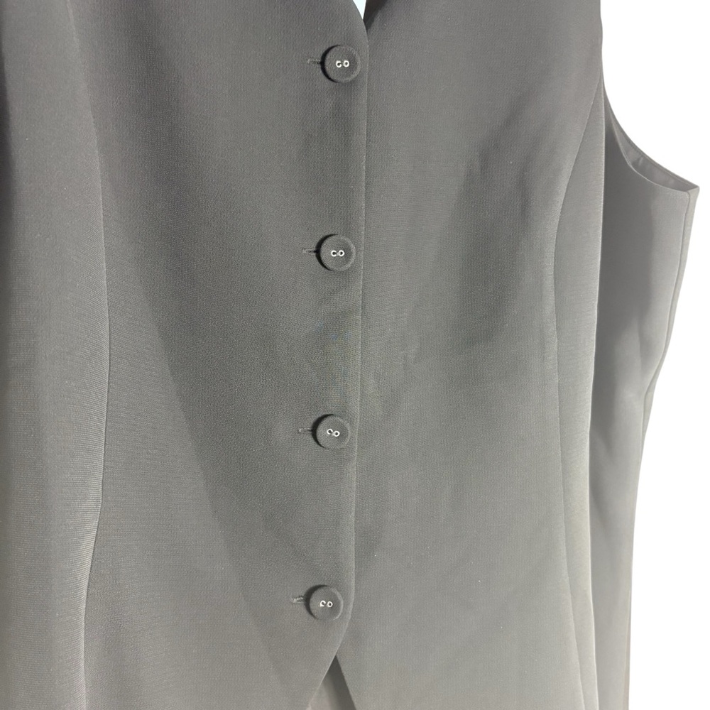 LOFT NWT Button-Front Sleeveless Vest in Black Size XLP (PETITE) — NWT - Picture 4 of 8